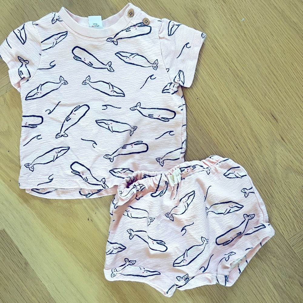 6-12 month shirt and shorts set